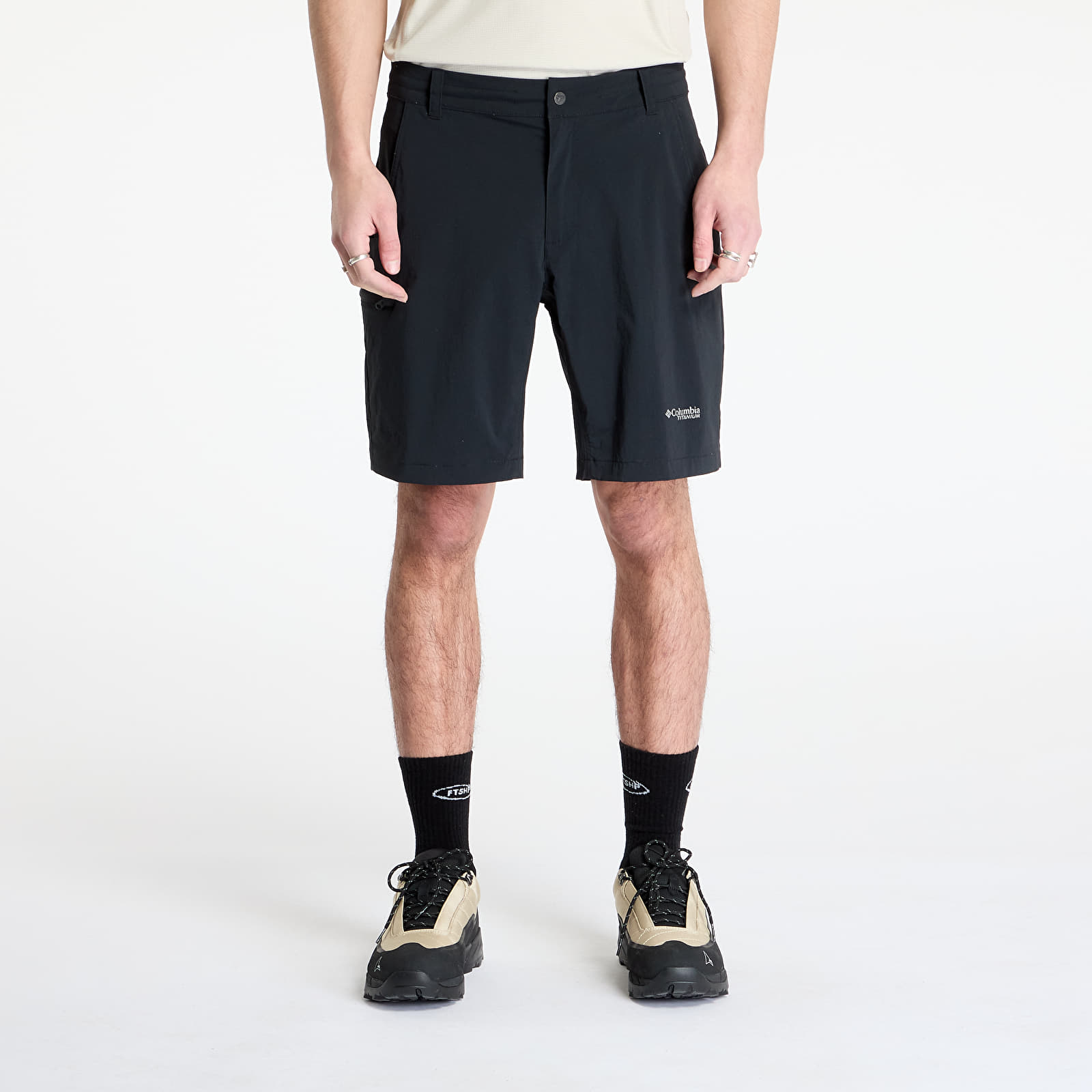 Pantalones cortos para hombre Columbia Wanoga™ Lightweight Short Black