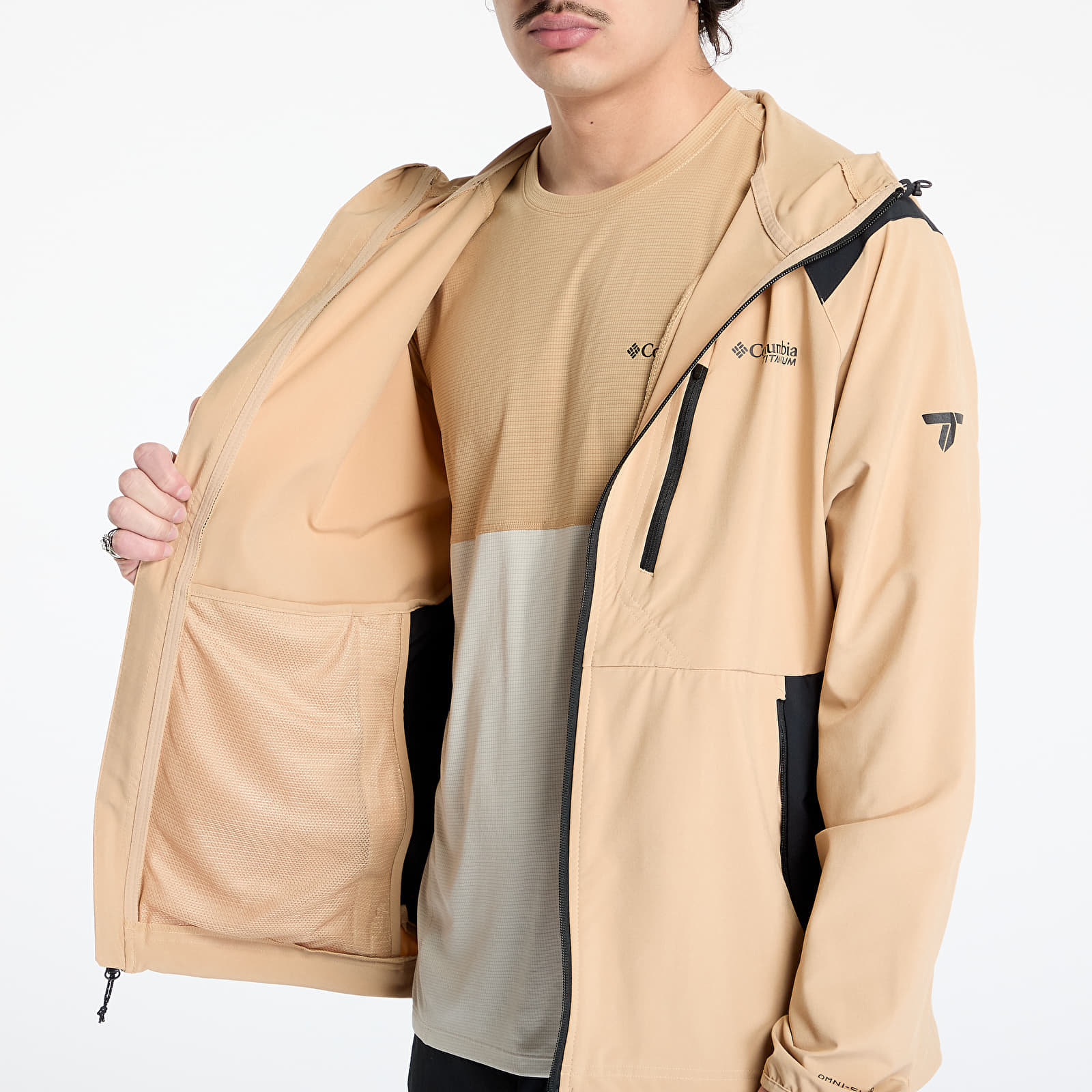 Men's jackets Columbia Triple Canyon™ Hooded Jacket Canoe/ Black
