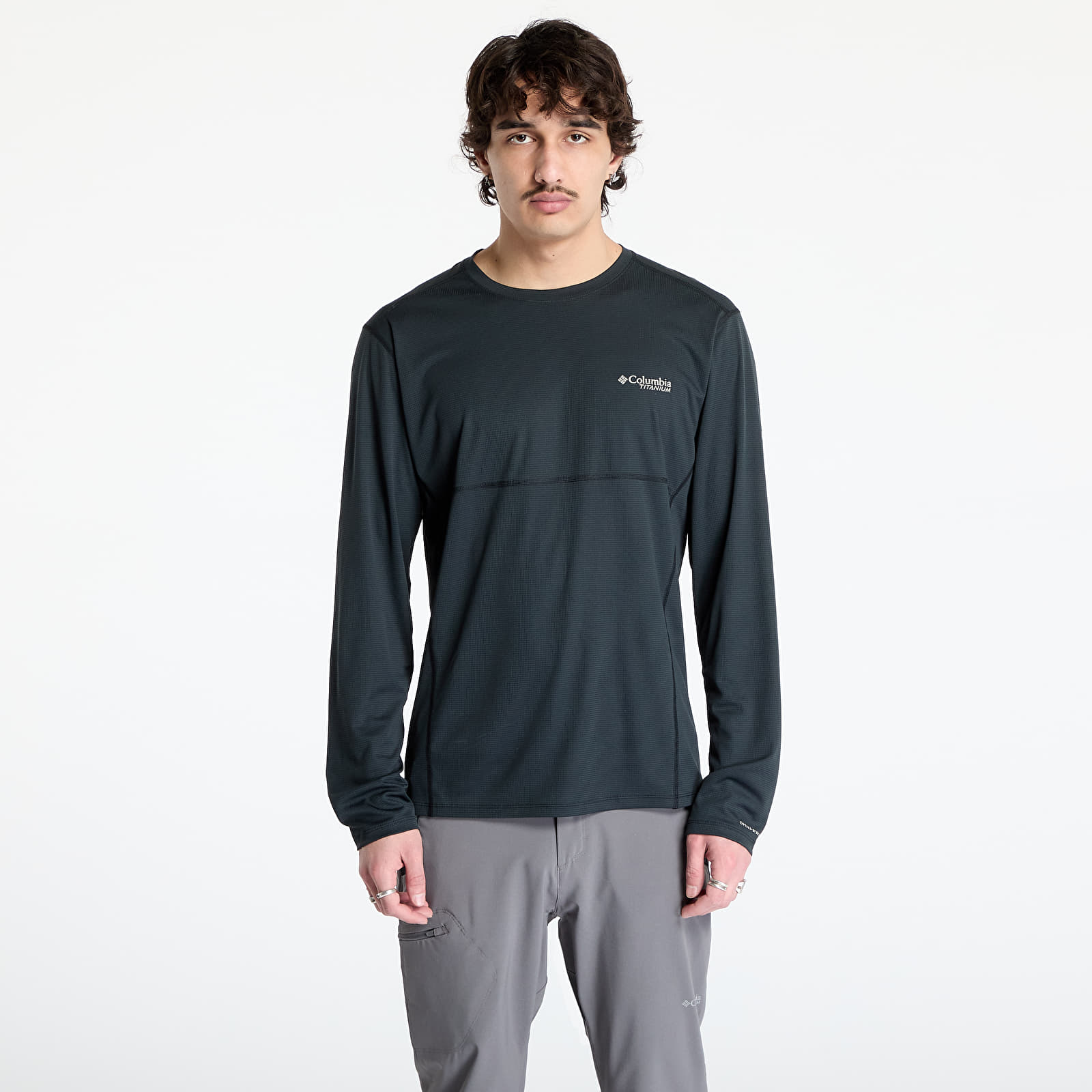 Herren-T-Shirts Columbia Cirque River™ Pro Longsleeve Crew T-Shirt Black