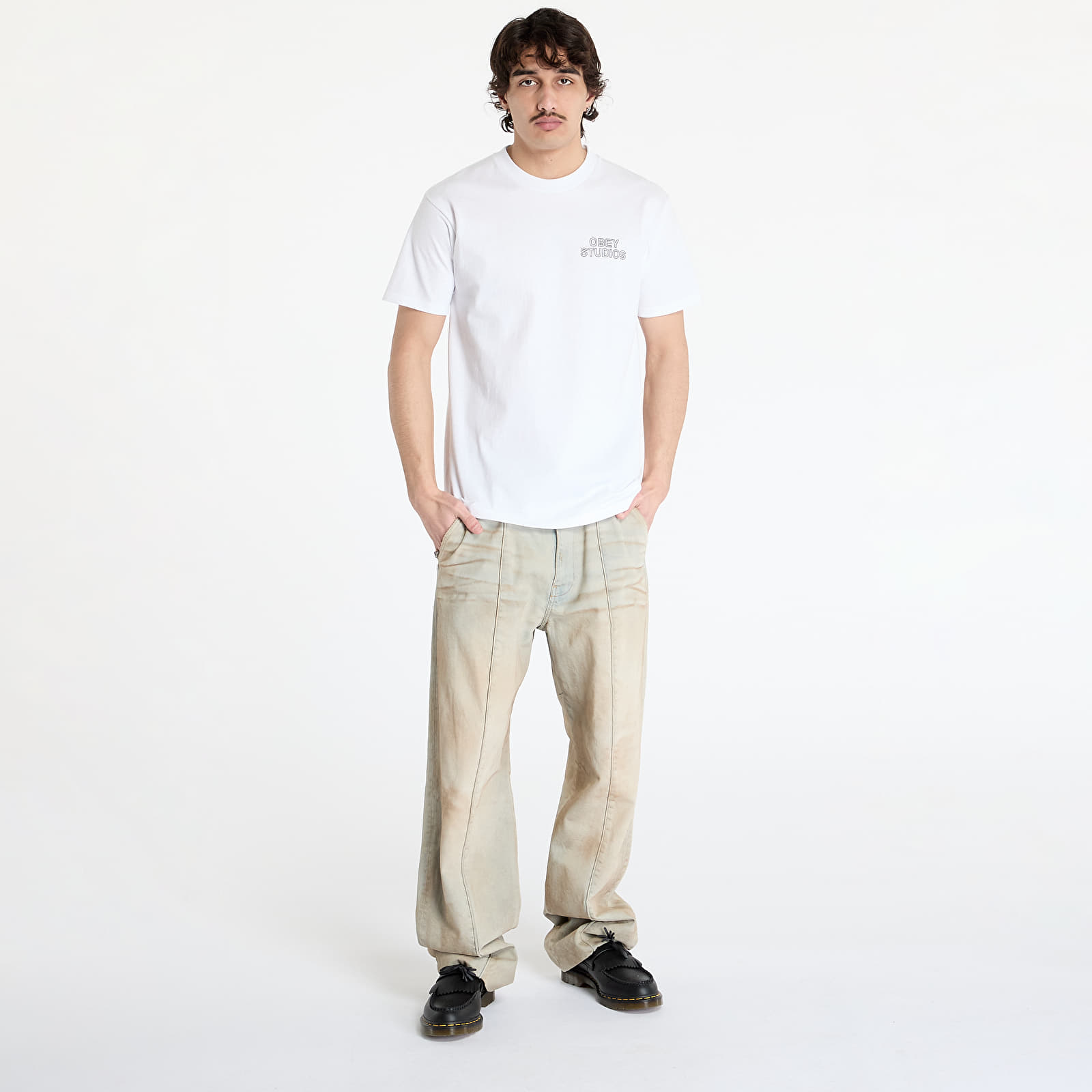Men's T-shirts OBEY Studios Palette T-Shirt White