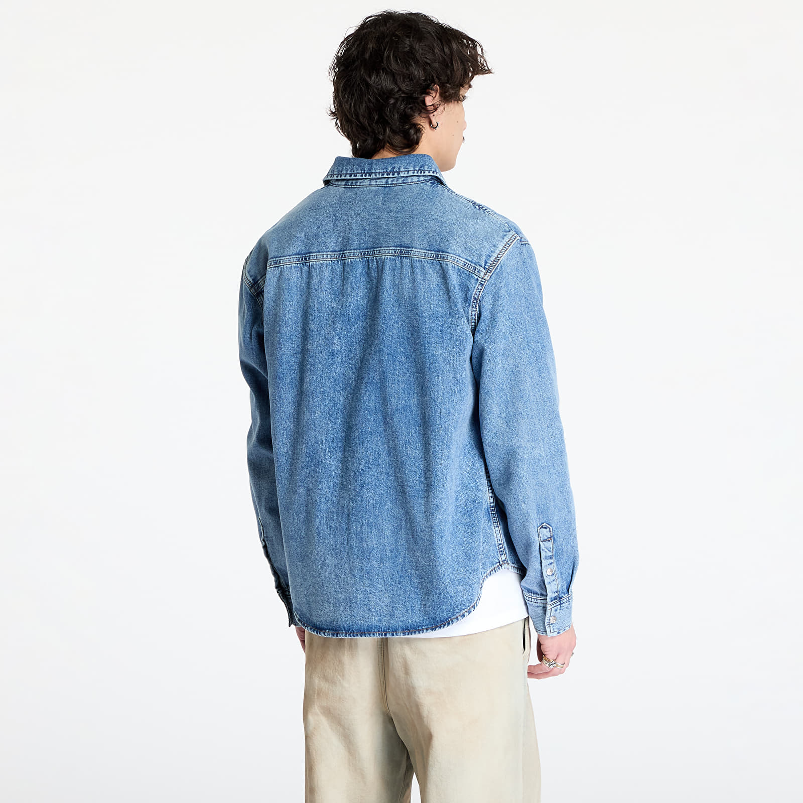 Camisas para hombre Calvin Klein Jeans Regular Denim Shirt Denim Light