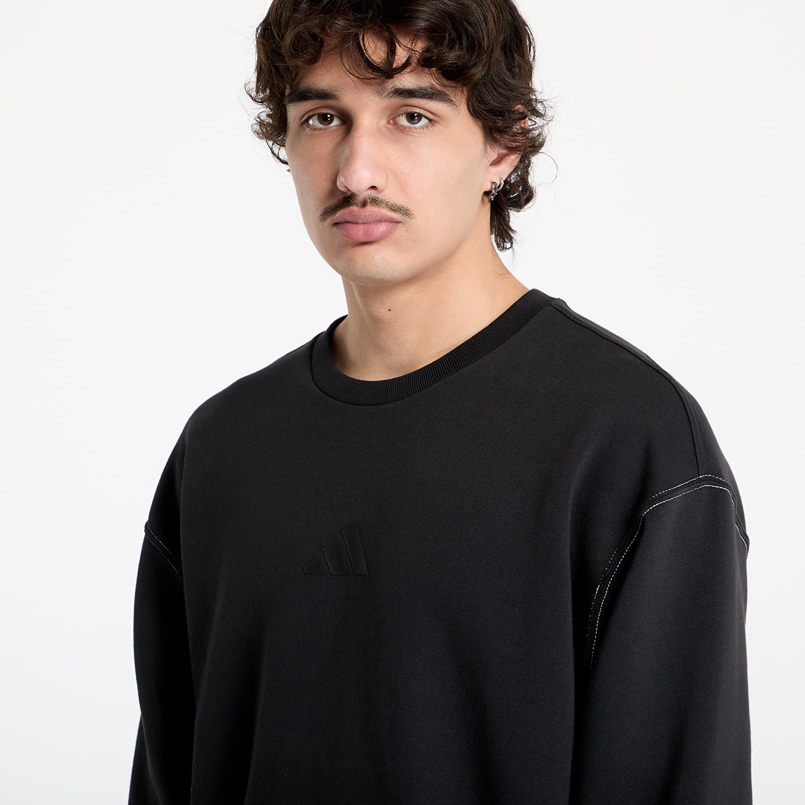 Men's sweatshirts adidas All Szn Graphic Crew Sweatshirt Black/ Black/ Black