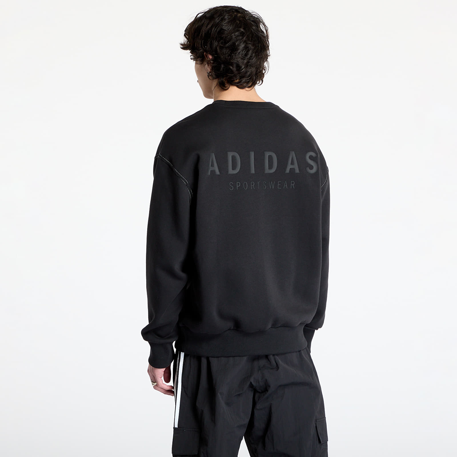 Men's sweatshirts adidas All Szn Graphic Crew Sweatshirt Black/ Black/ Black