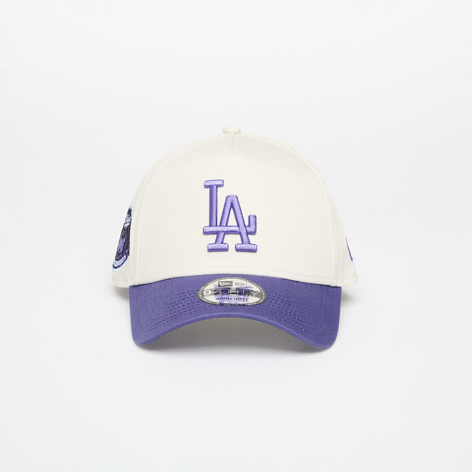Gorras New Era Aframe MLB Ws Patch Los Angeles Dodgers Ivory/ Purple