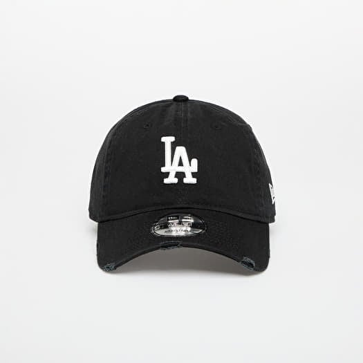 Cap New Era MLB Distressed 9TWENTY Los Angeles Dodgers Black/ White