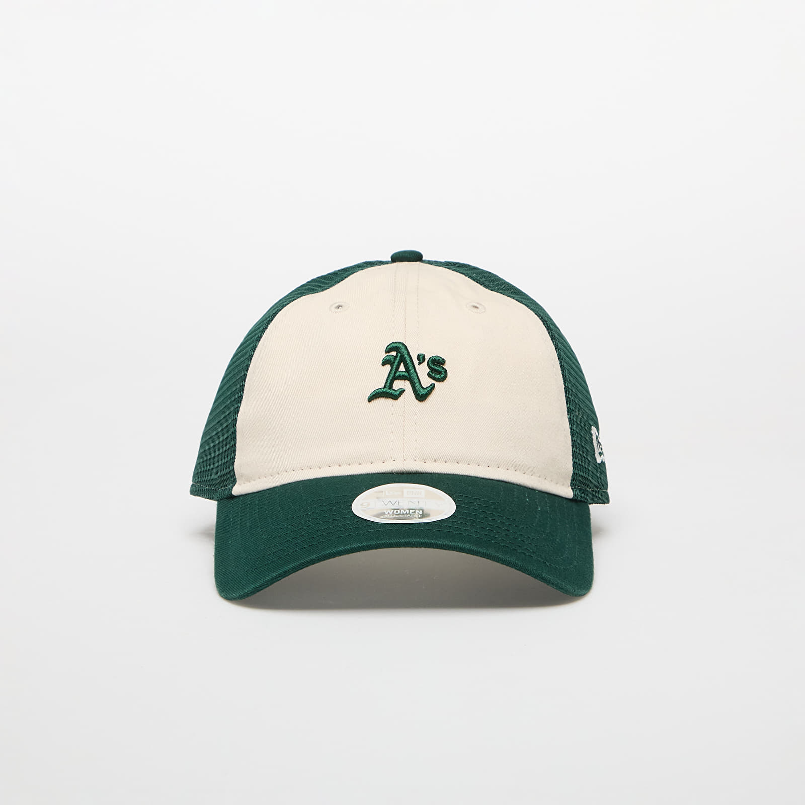 Kšiltovky New Era Trucker MLB 9TWENTY Oakland Athletics Light Cream/ Dark Green