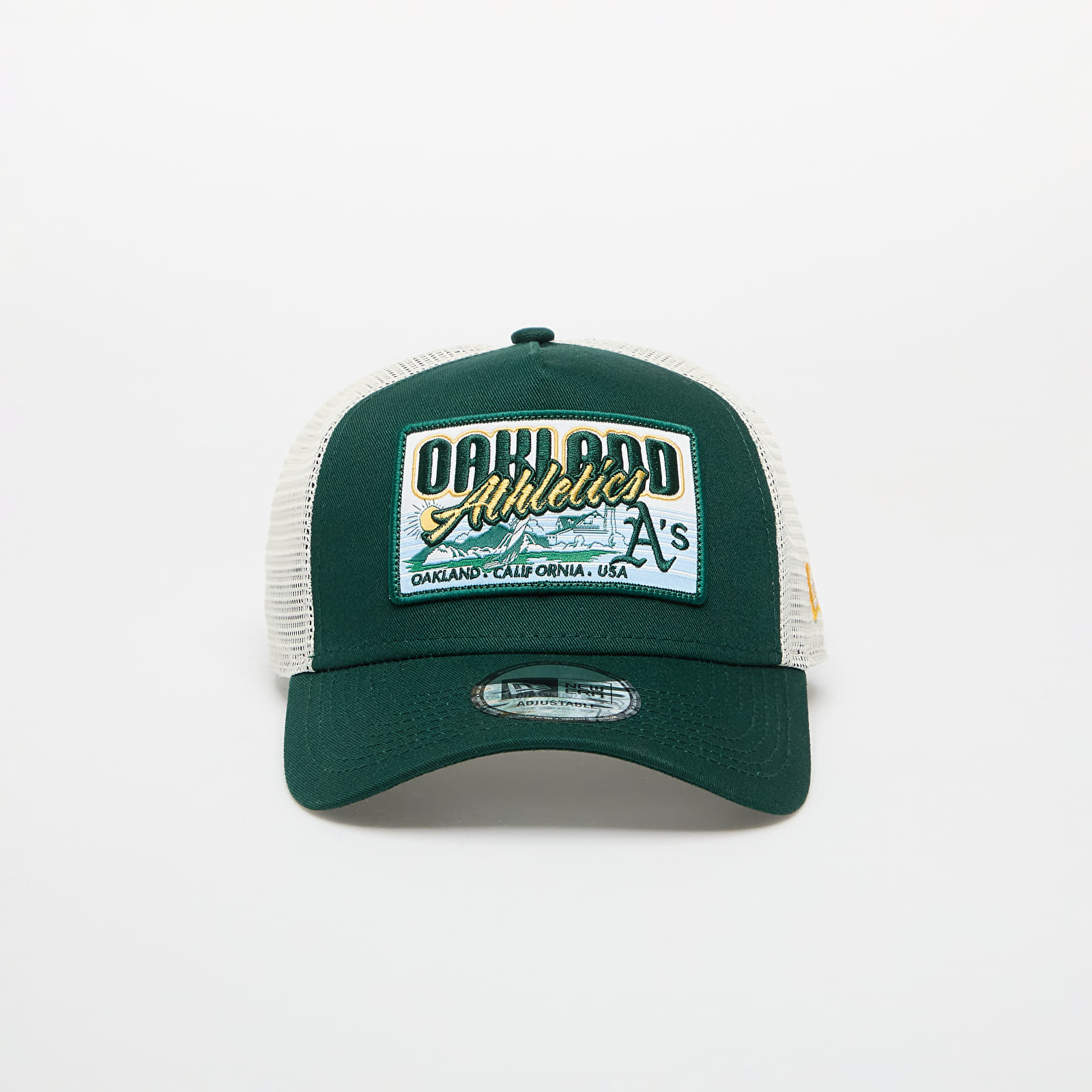 Gorras New Era 9FORTY Af Trucker MLB Patch Oakland Athletics Dark Green