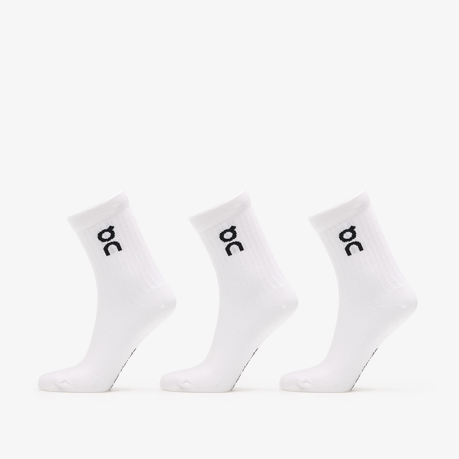 On Logo Sock High 3-Pack White M