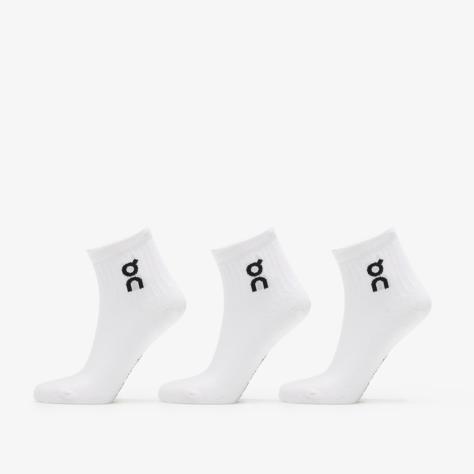 On Logo Sock Mid 3-Pack White M