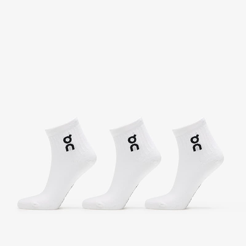 On Logo Sock Mid 3-Pack White