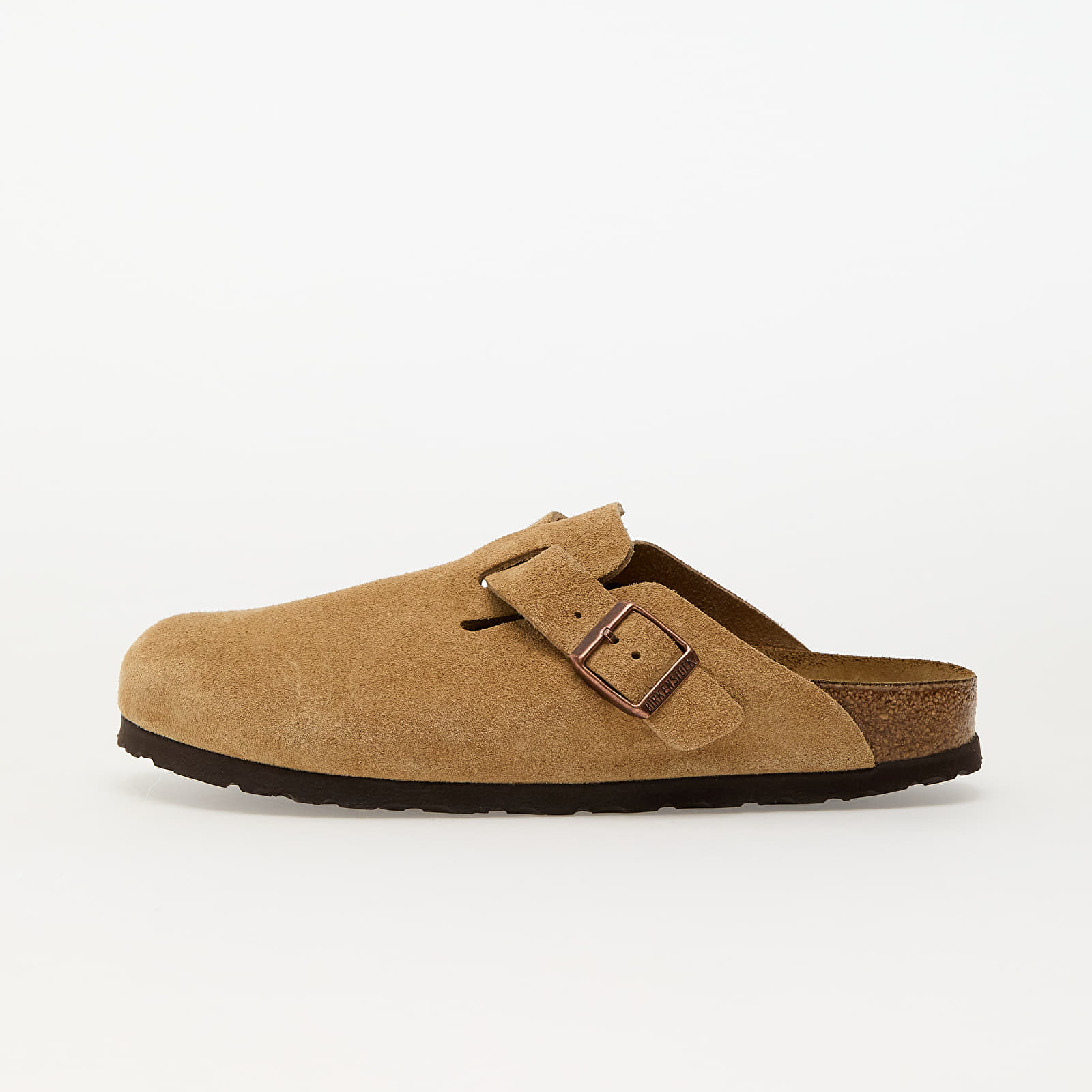 Zapatillas mujer Birkenstock Boston Suede Leather Latte Cream