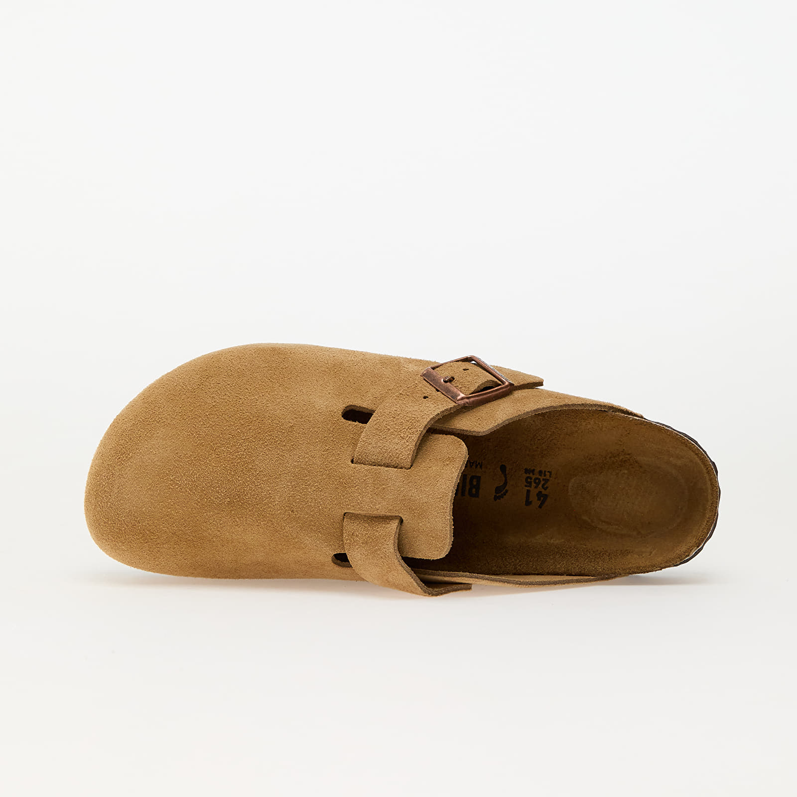 Zapatillas mujer Birkenstock Boston Suede Leather Latte Cream