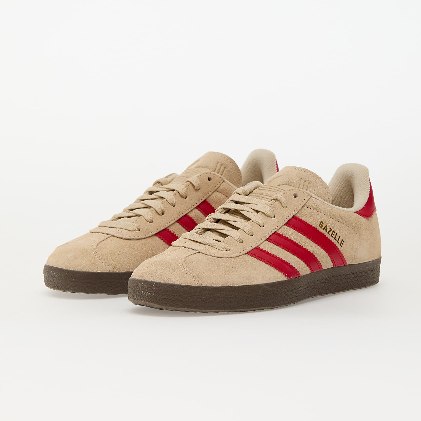 Meeste tossud ja kingad adidas Gazelle Sand Strata/ Better Scarlet/ Ftw White