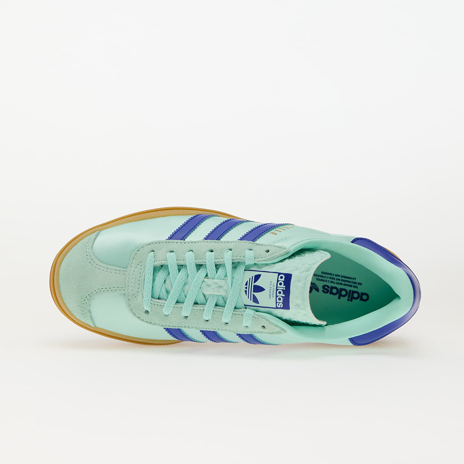 Zapatillas mujer adidas Gazelle Bold W Clear Mint/ Lucid Blue/ Gold Metallic