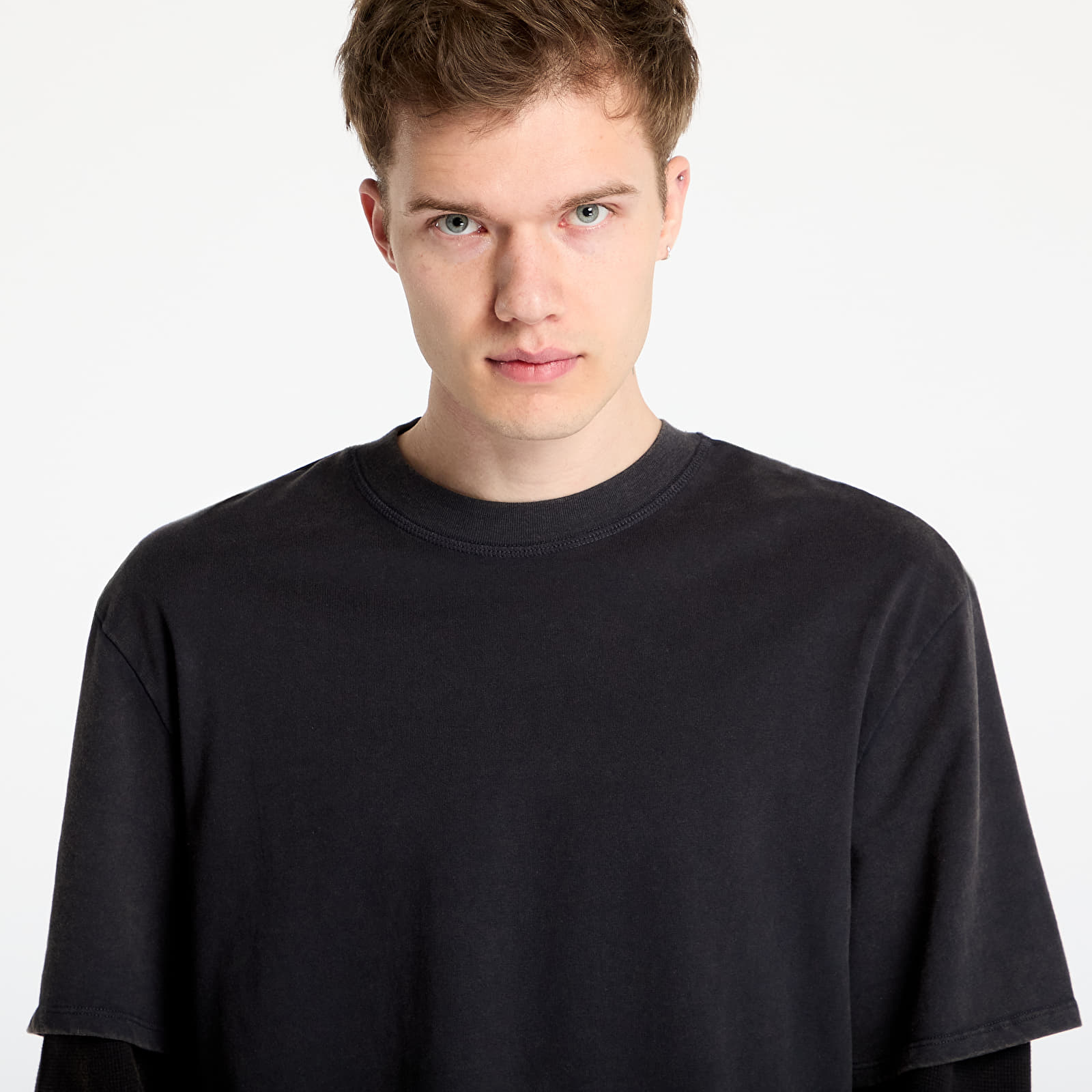 T-shirts Guess Originals Double Layered LS Tee Blue Graphite Multi