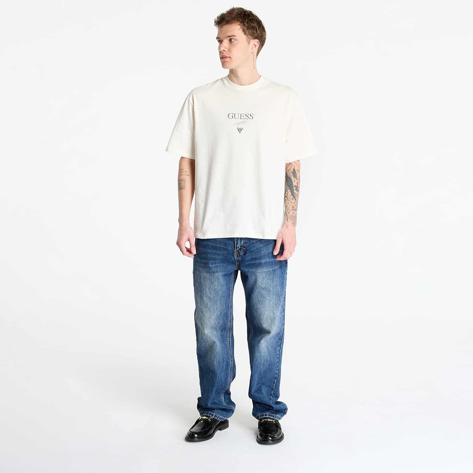 T-shirts GUESS Originals Go Printed Baker Logo Tee Sandy Shore