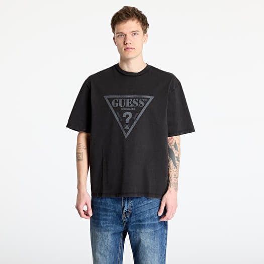 T-shirt GUESS Originals Go Vintage Triangle Tee Jet Black Multi