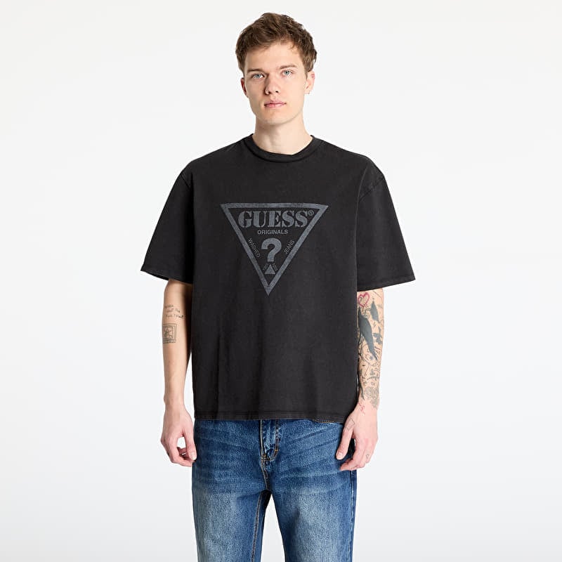 T-shirt GUESS Originals Go Vintage Triangle Tee Jet Black Multi