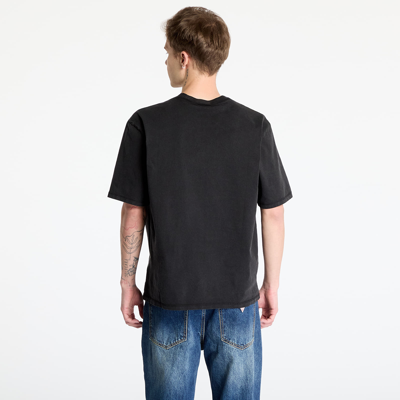 T-shirts GUESS Originals Go Printed Baker Logo Tee Jet Black Multi