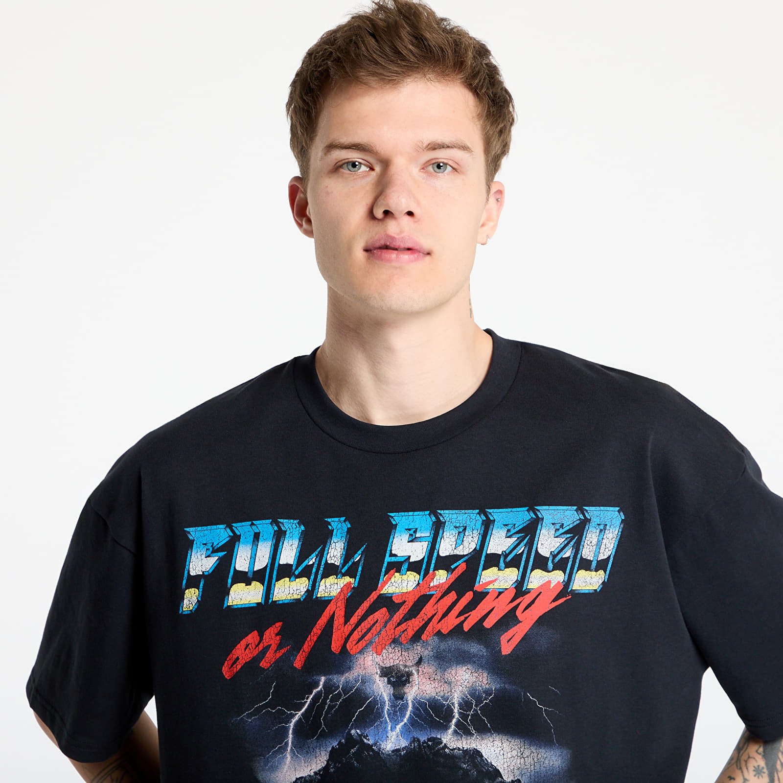 Camisetas hombre Under Armour Project Rock Heavyweight T-Shirt Black