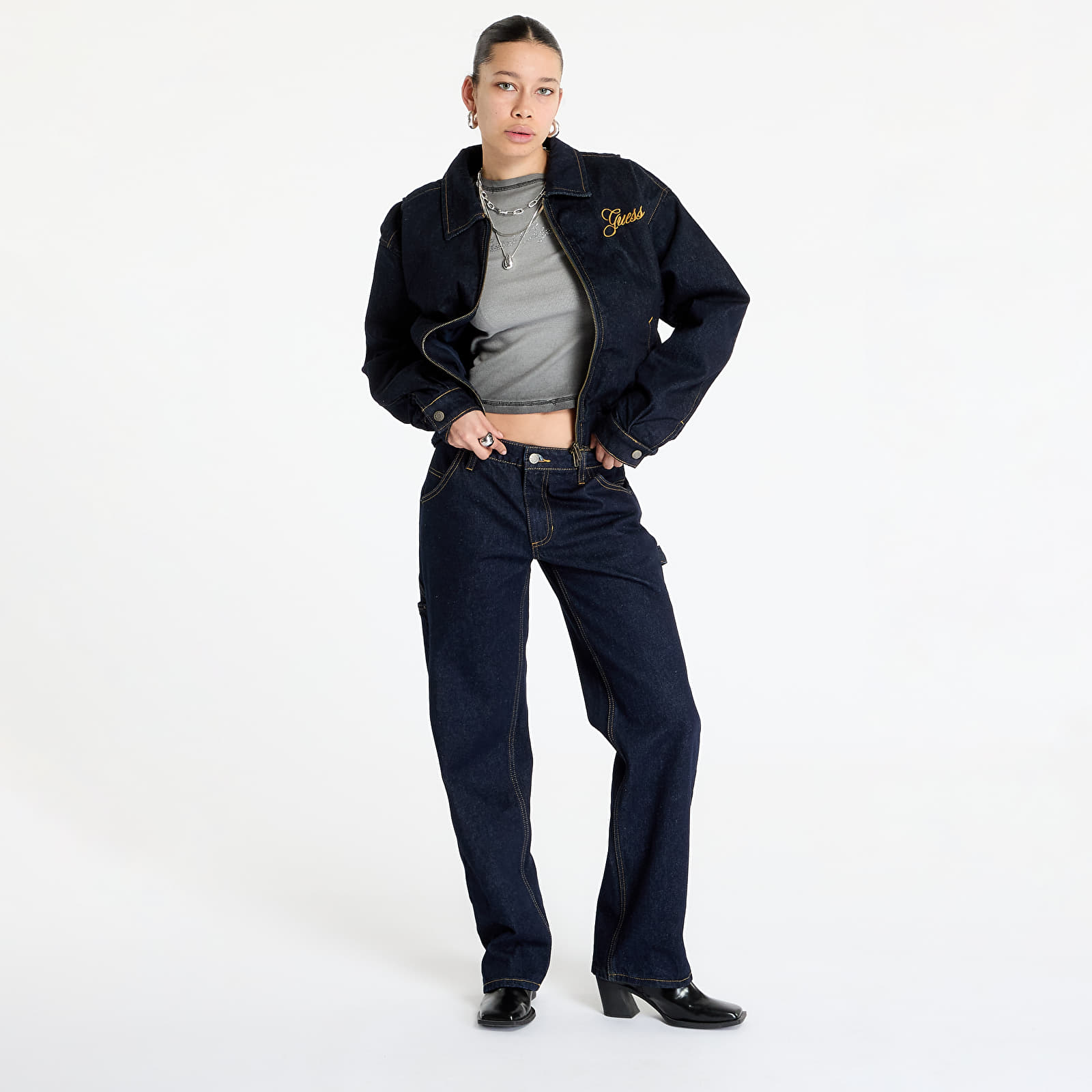 Joped Guess Originals Denim Bomber Original Dark Rinse