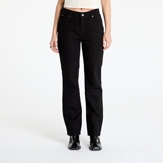Guess JEANS G08 Women's Mid-Rise Straight Jeans Black Overdye