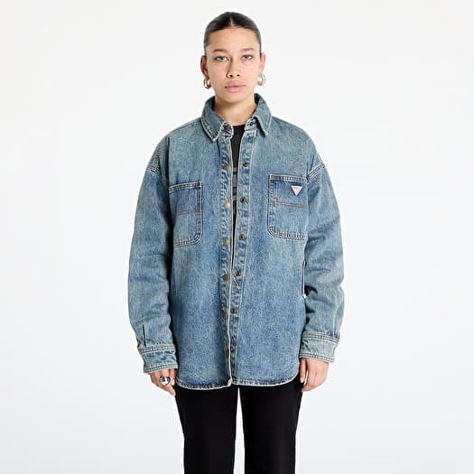 Cămașă Guess Originals Carpenter Oversize Shirt Go Lt Vintage Tinted
