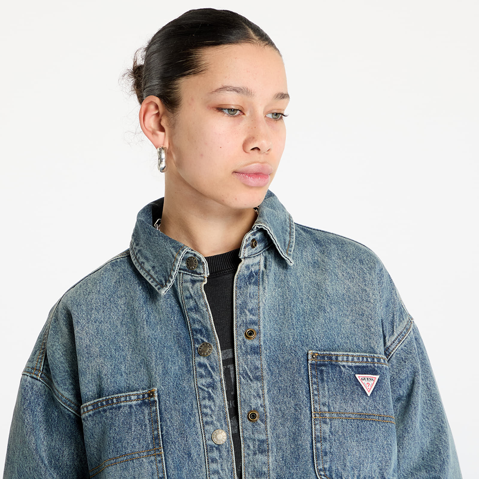 Hemden Guess Originals Carpenter Oversize Shirt Go Lt Vintage Tinted