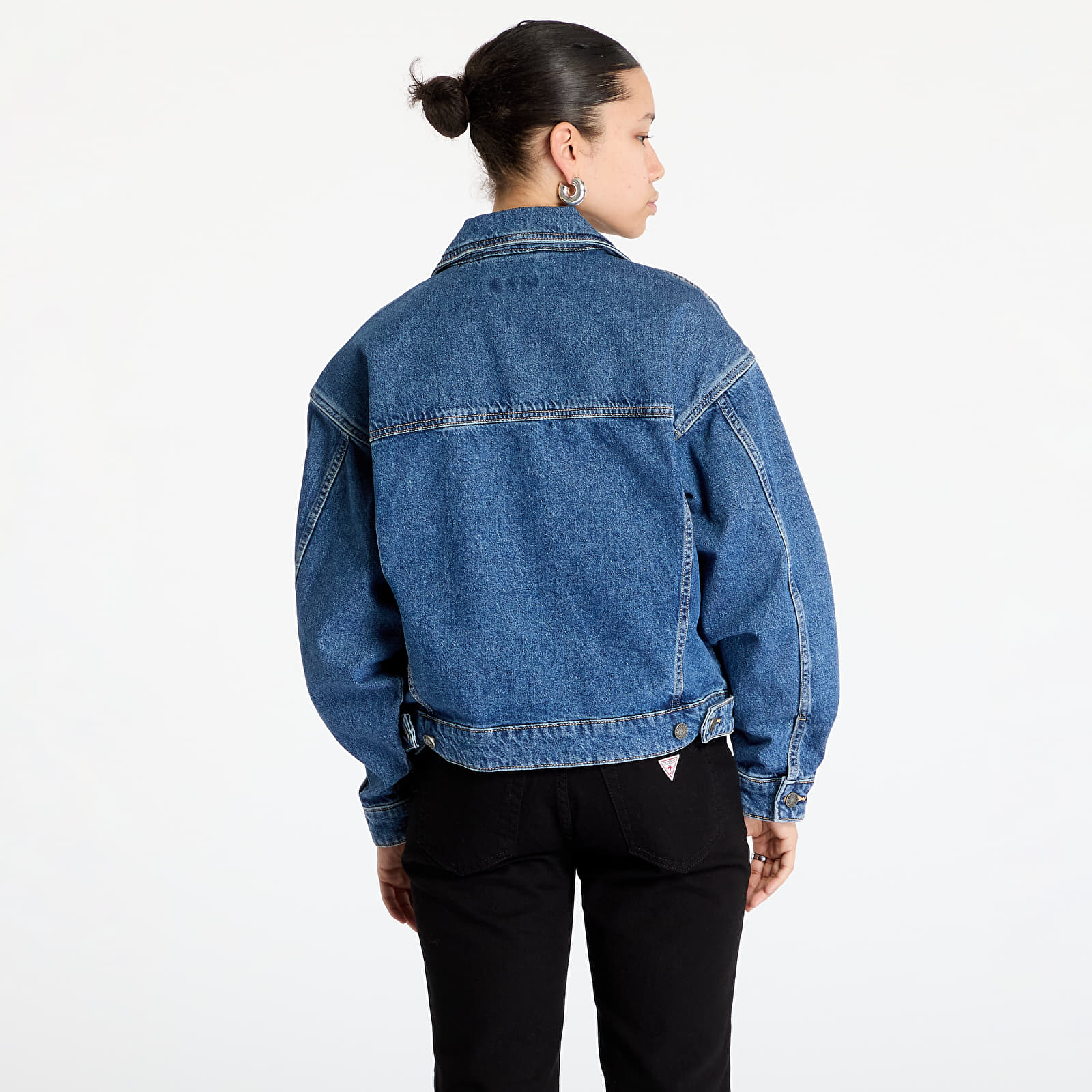 Jacken Guess JEANS Oversize Trucker Jacket Gj Medium Wash