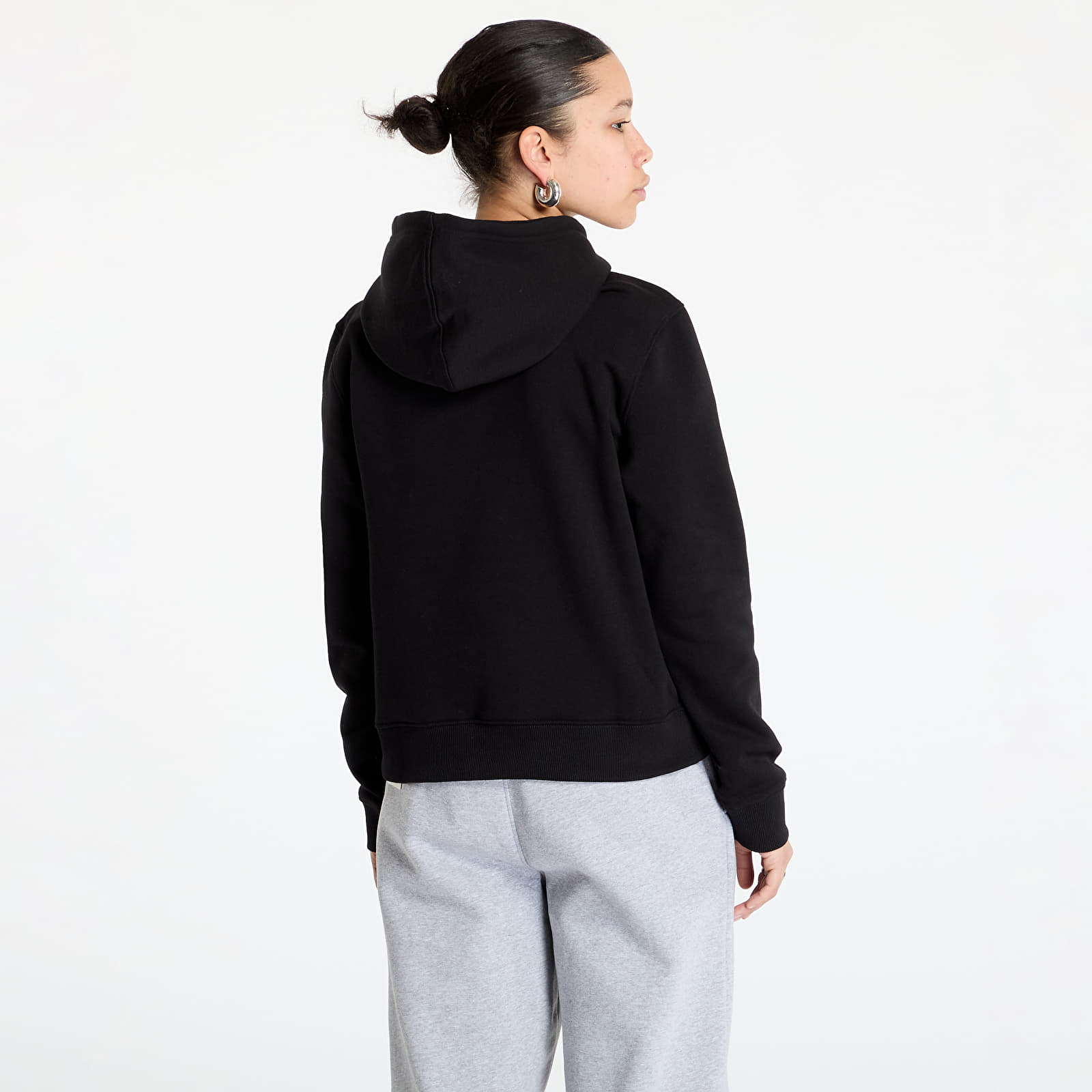 Sweatshirts til kvinder Guess JEANS Hood Reg Mini Triang Sweat Jet Black A996