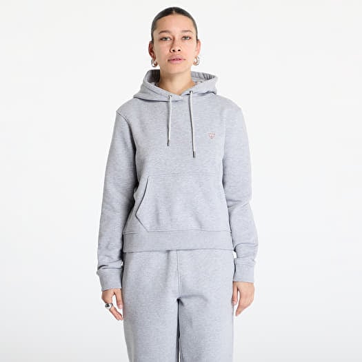 Sweatshirt Guess JEANS Hood Reg Mini Triang Sweat Medium Grey Heath