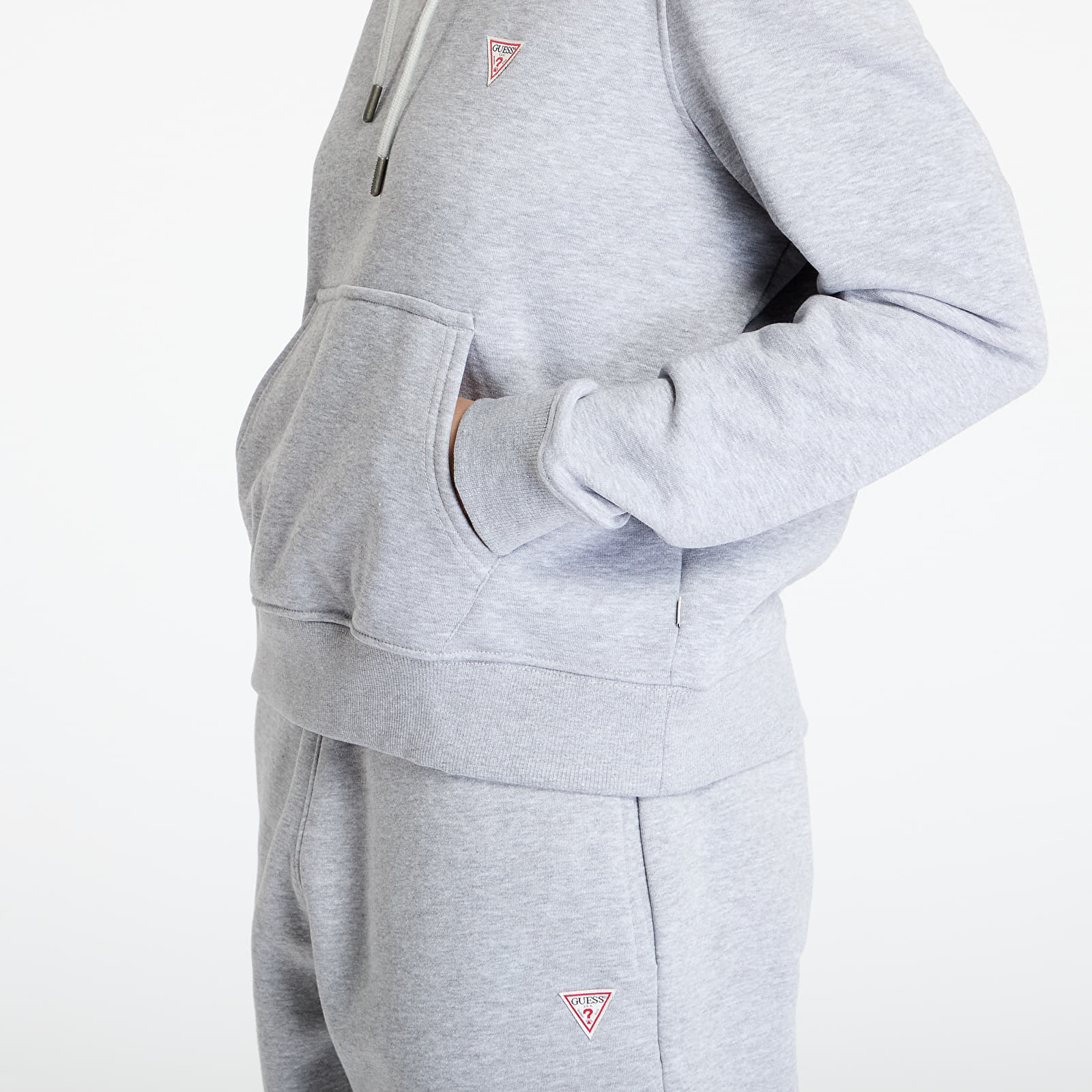 Hættetrøjer og sweatshirts Guess JEANS Hood Reg Mini Triang Sweat Medium Grey Heath