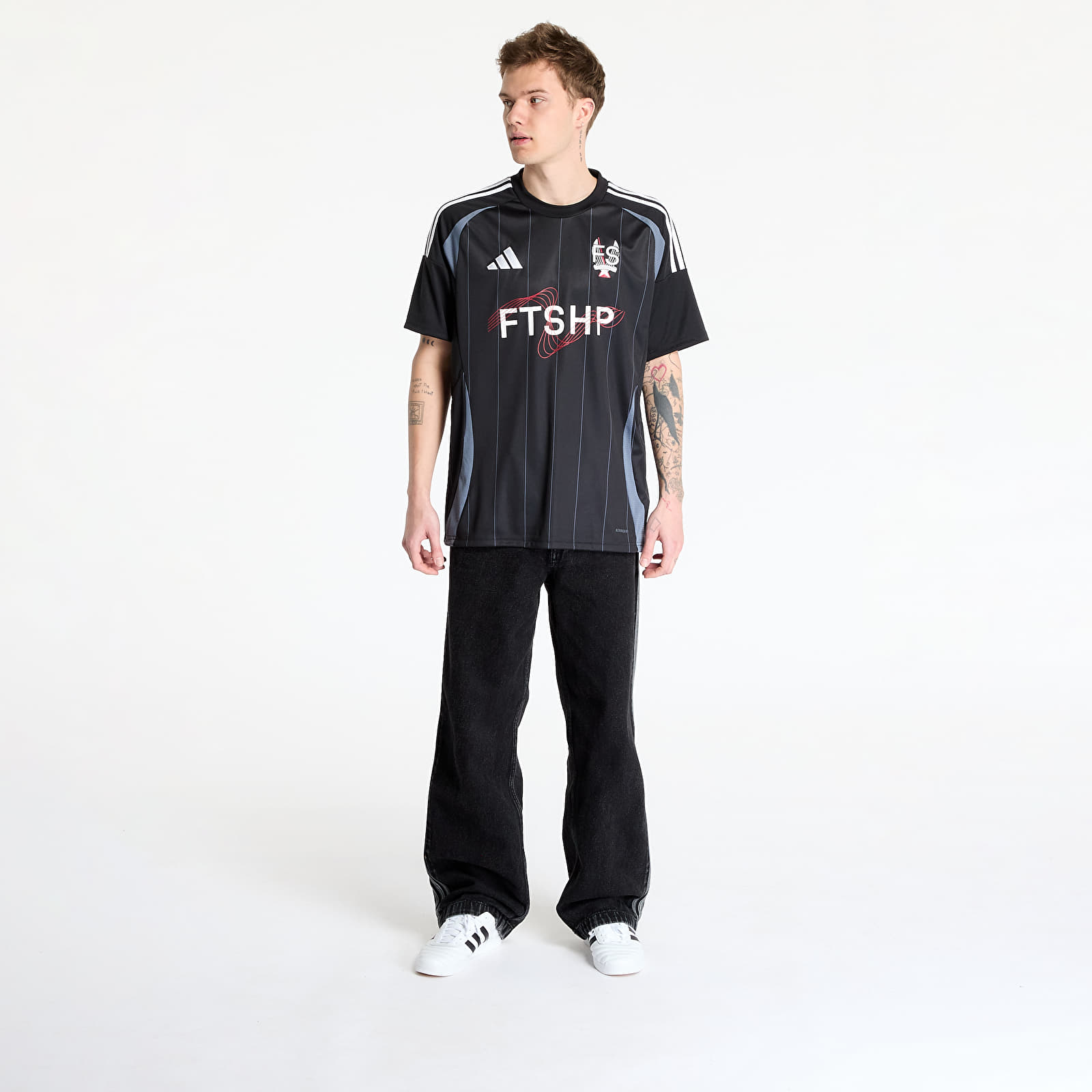 Pantalones adidas Firebird Adicolor Denim Pants True Black Denim