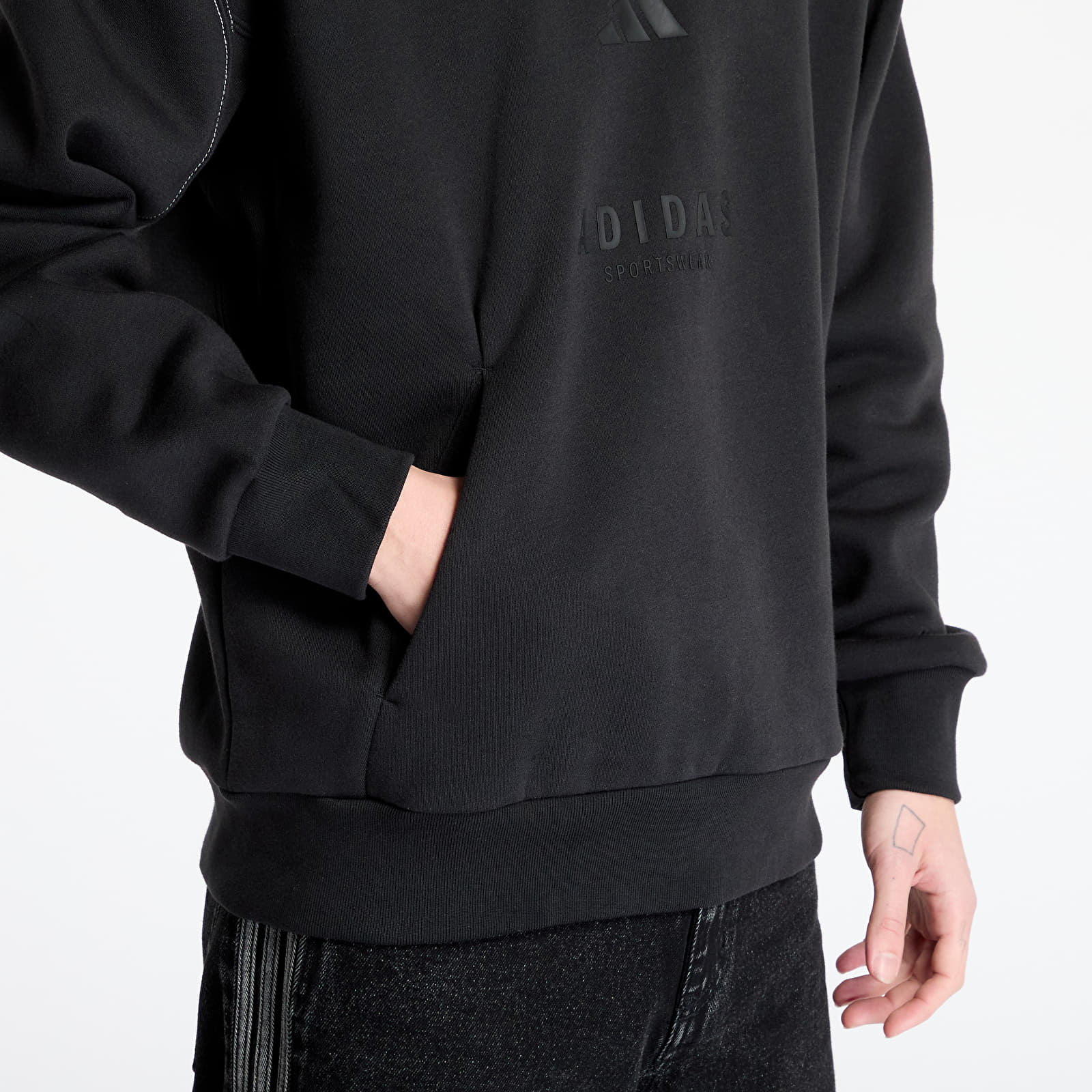 Men's sweatshirts adidas All Szn Graphic Hoodie Black/ Black/ Black