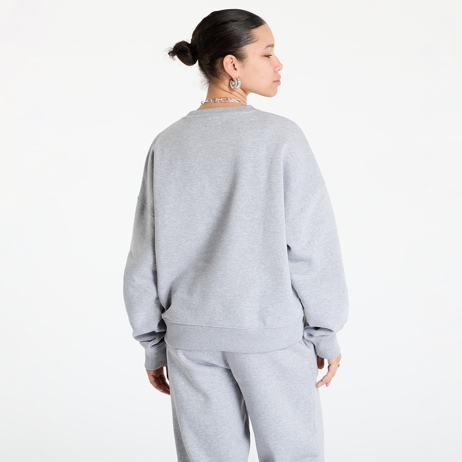 Sweatshirts Guess JEANS Oversized Iconic Triangle Sweat Medium Grey Heath