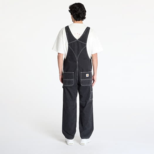 パンツ carhartt wip black biboverall Men's trousers Carhartt WIP Bib Overall UNISEX Black Stone