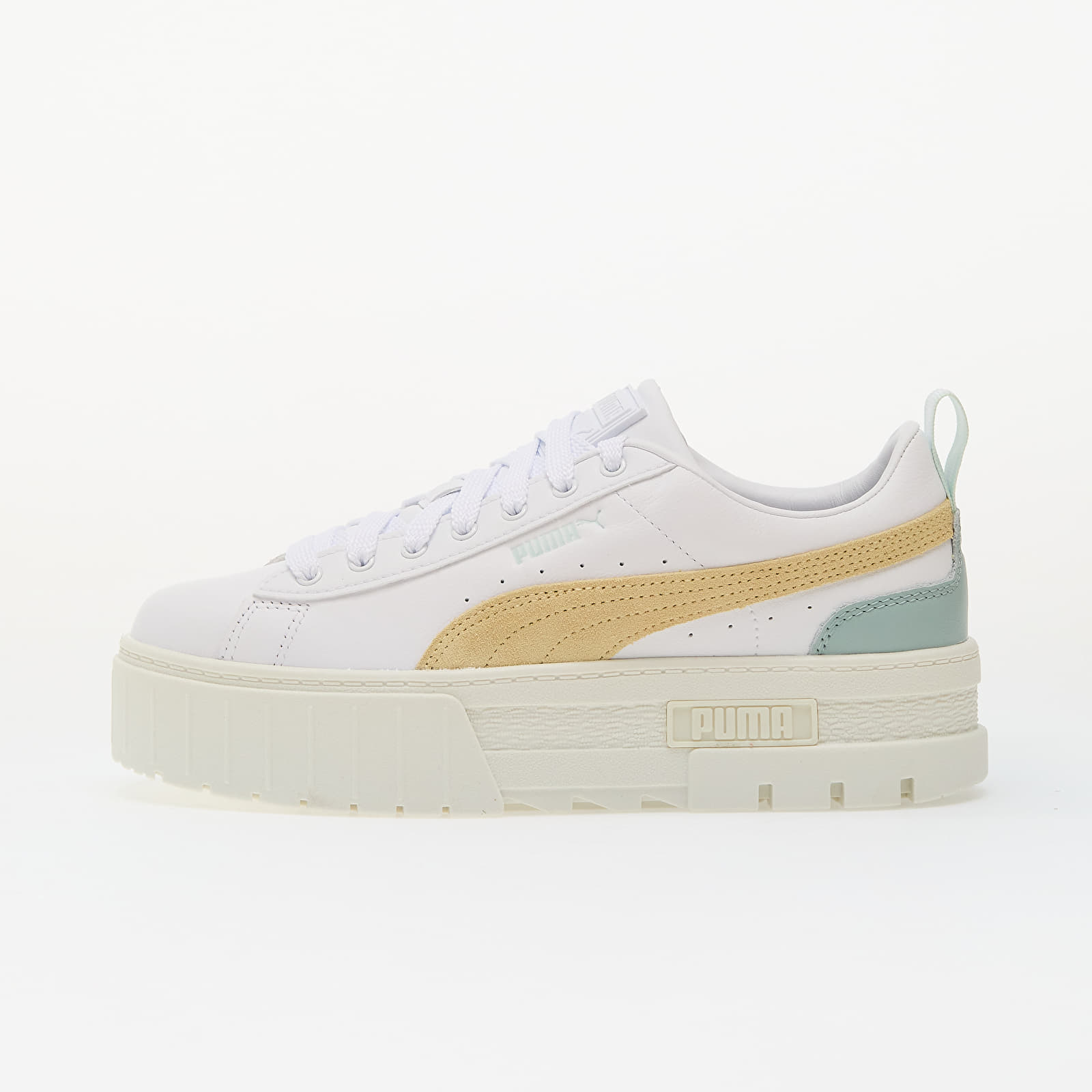 Women's sneakers and shoes Puma Mayze Lth Wn s Puma White-Modern Mint