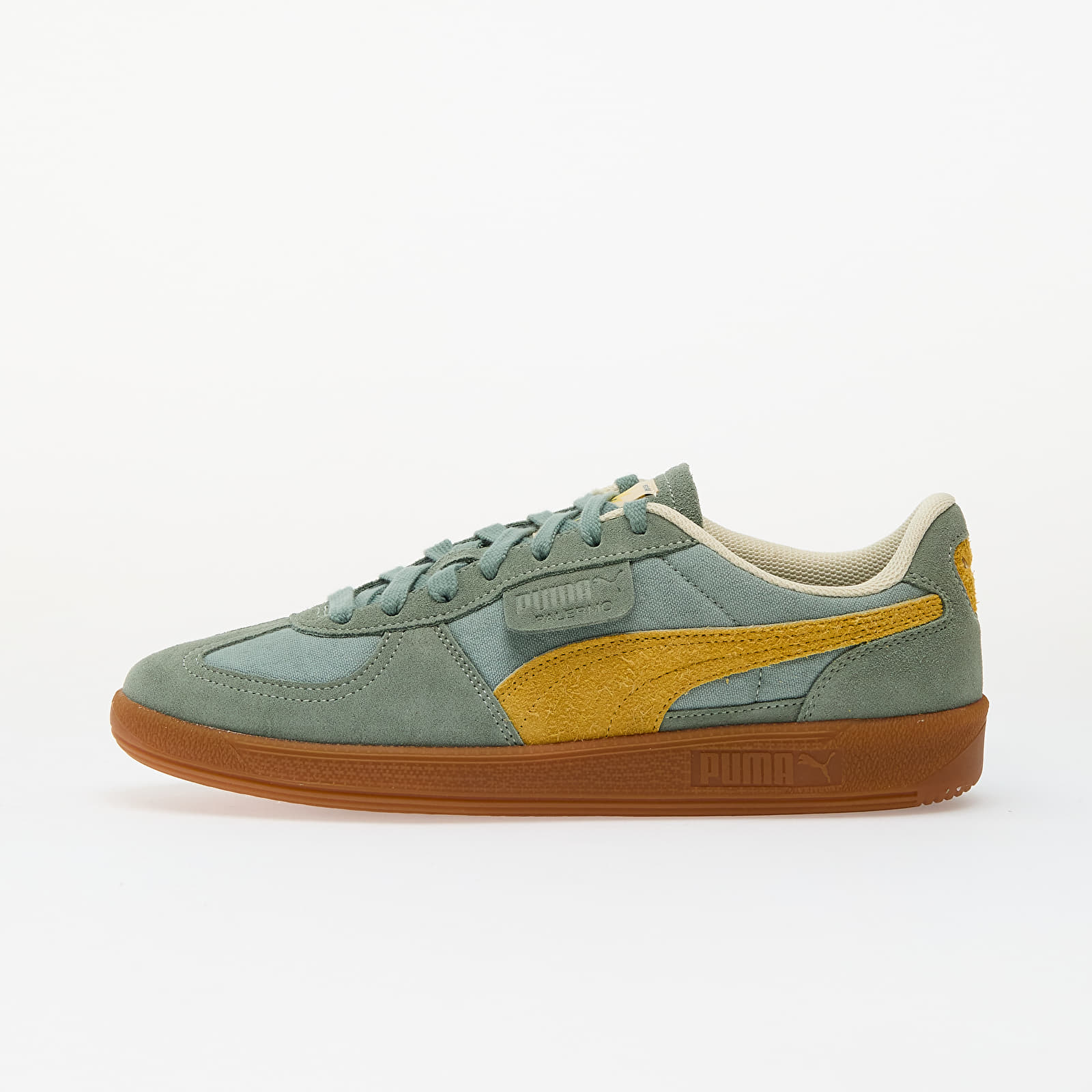 Meeste tossud ja kingad Puma Palermo Weathered Green Moon-Sunny Yellow