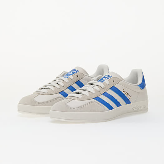 adidas Gazelle Indoor Crystal White/ Blue/ Grey One | Queens