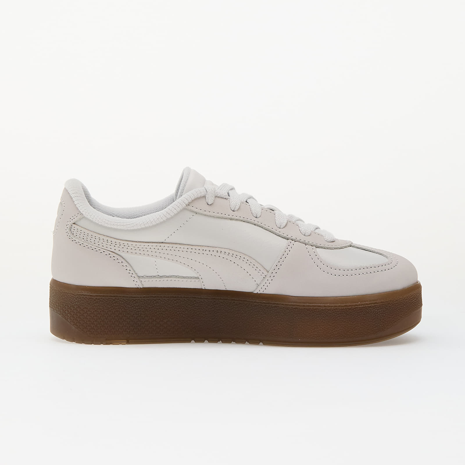 Dámské tenisky a boty Puma Palermo Elevata PRM Wns Feather Gray-Haute Coffee