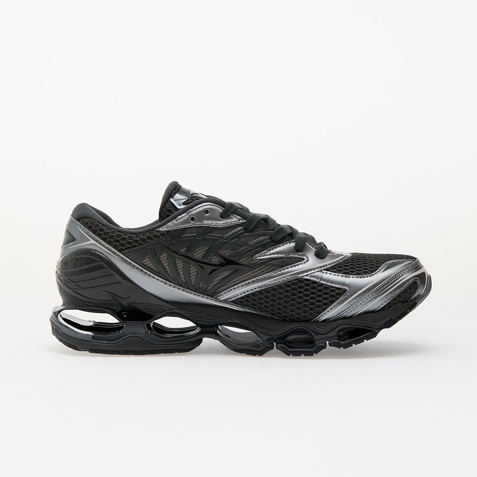 Men's sneakers and shoes Mizuno Wave Prophecy Ls Black Sand/ Black/ Metallic Gray