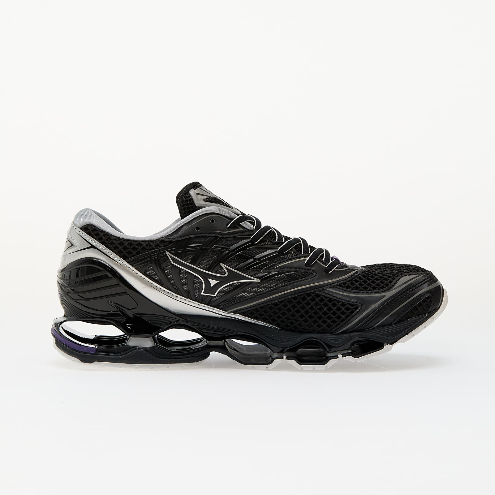 Men's sneakers and shoes Mizuno Wave Prophecy Ls Black/ Silver/ Purple Haze