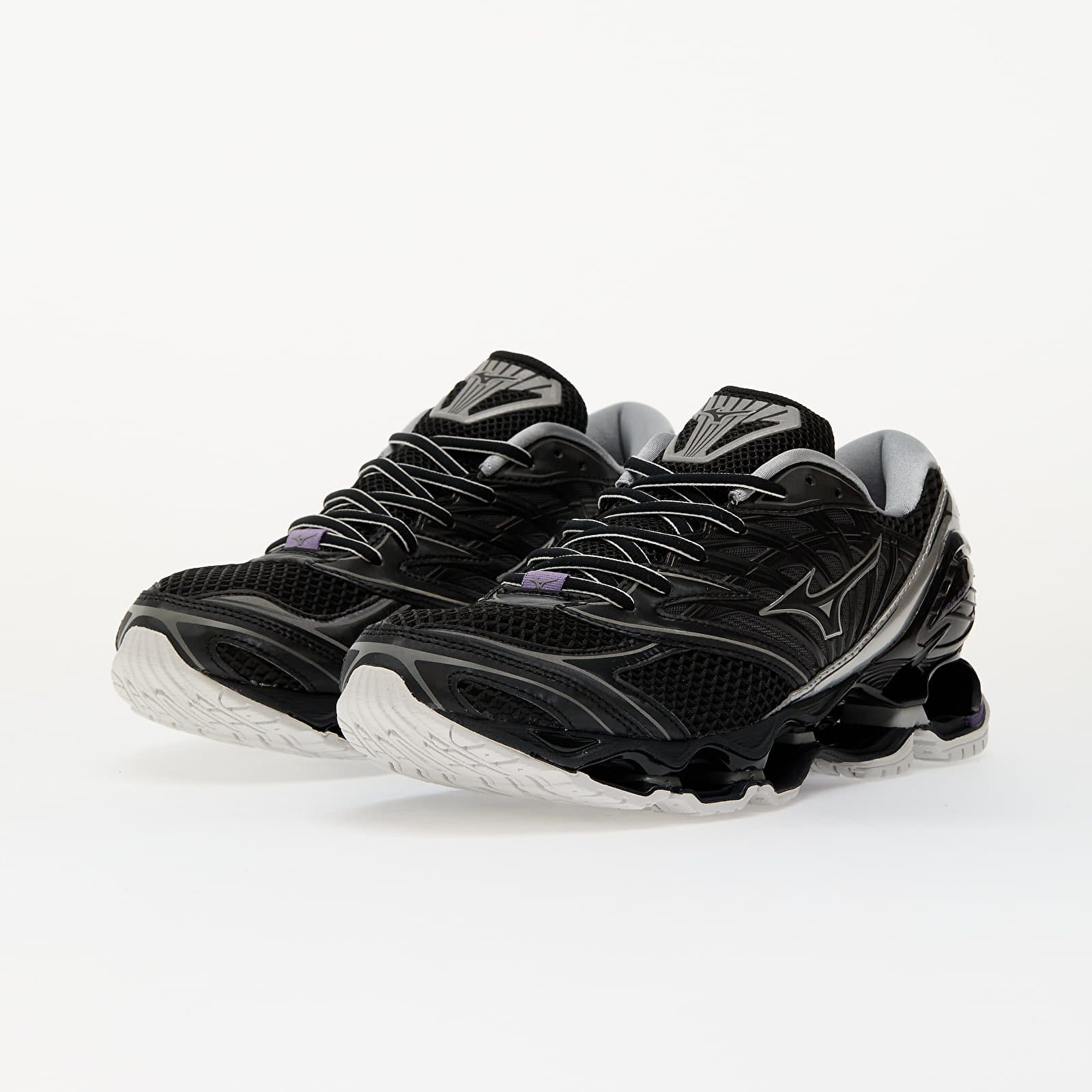 Men's sneakers and shoes Mizuno Wave Prophecy Ls Black/ Silver/ Purple Haze