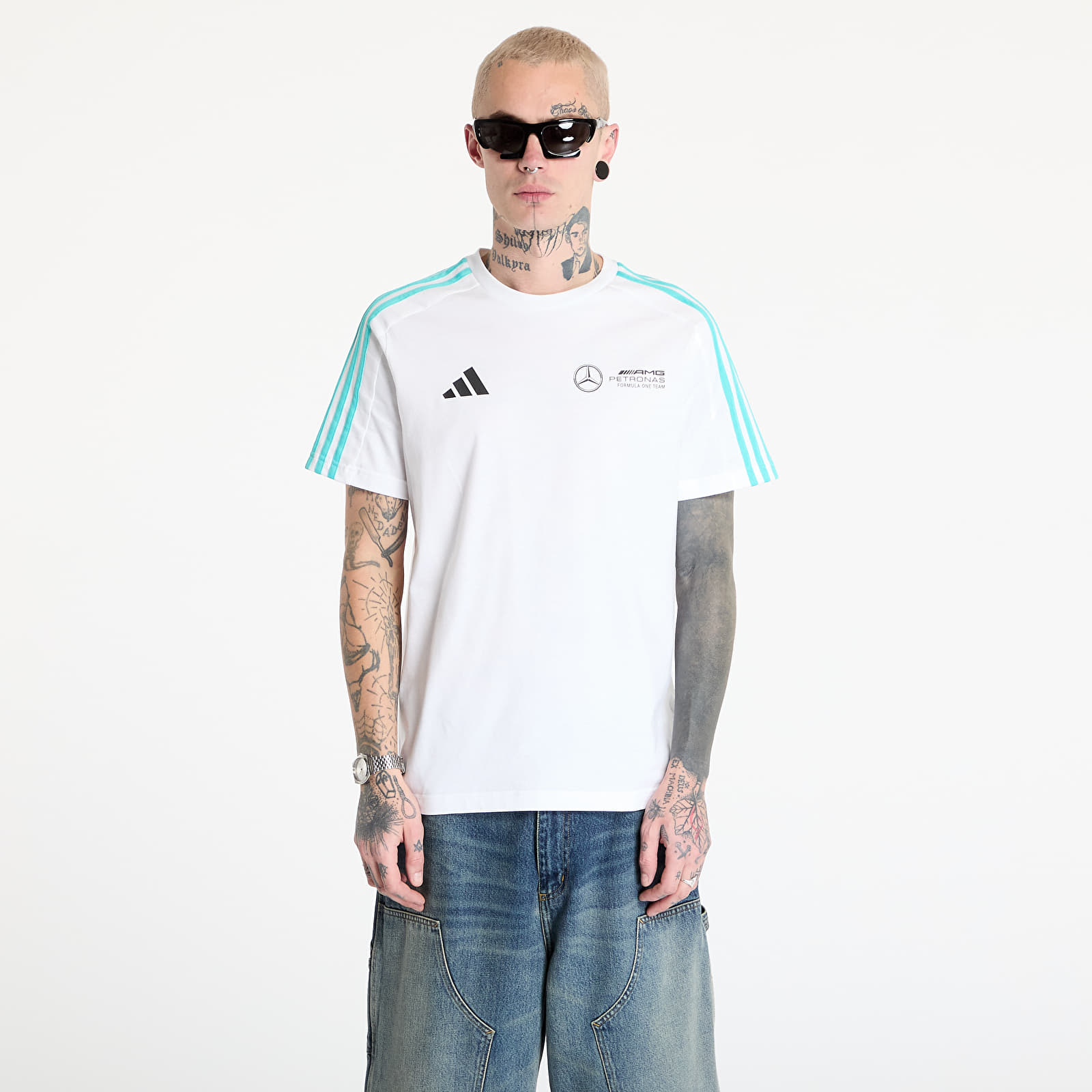 Pánská trička adidas x Mercedes Amg Petronas Formula One Team Dna Tee Men White/ White/ Black