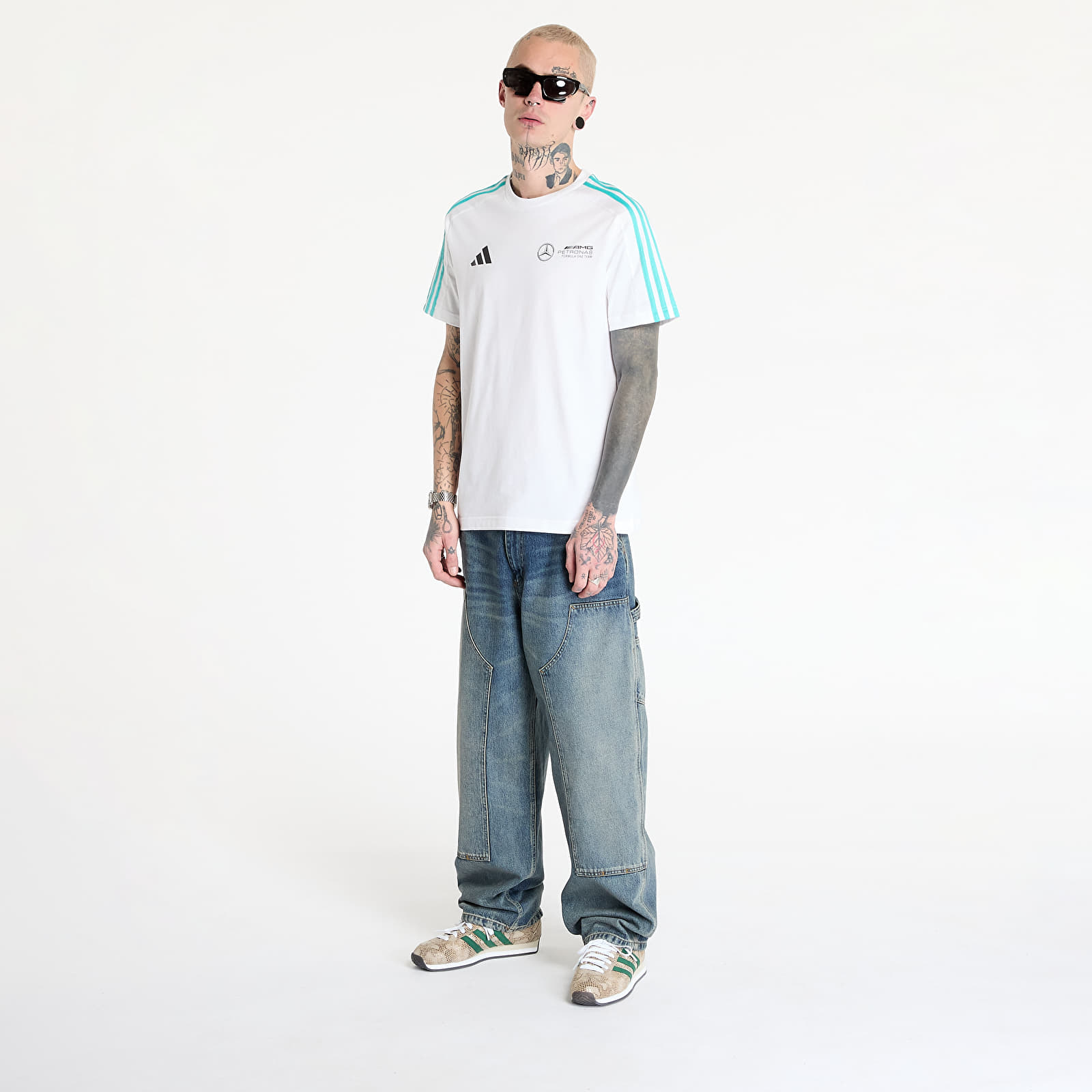Pánská trička adidas x Mercedes Amg Petronas Formula One Team Dna Tee Men White/ White/ Black