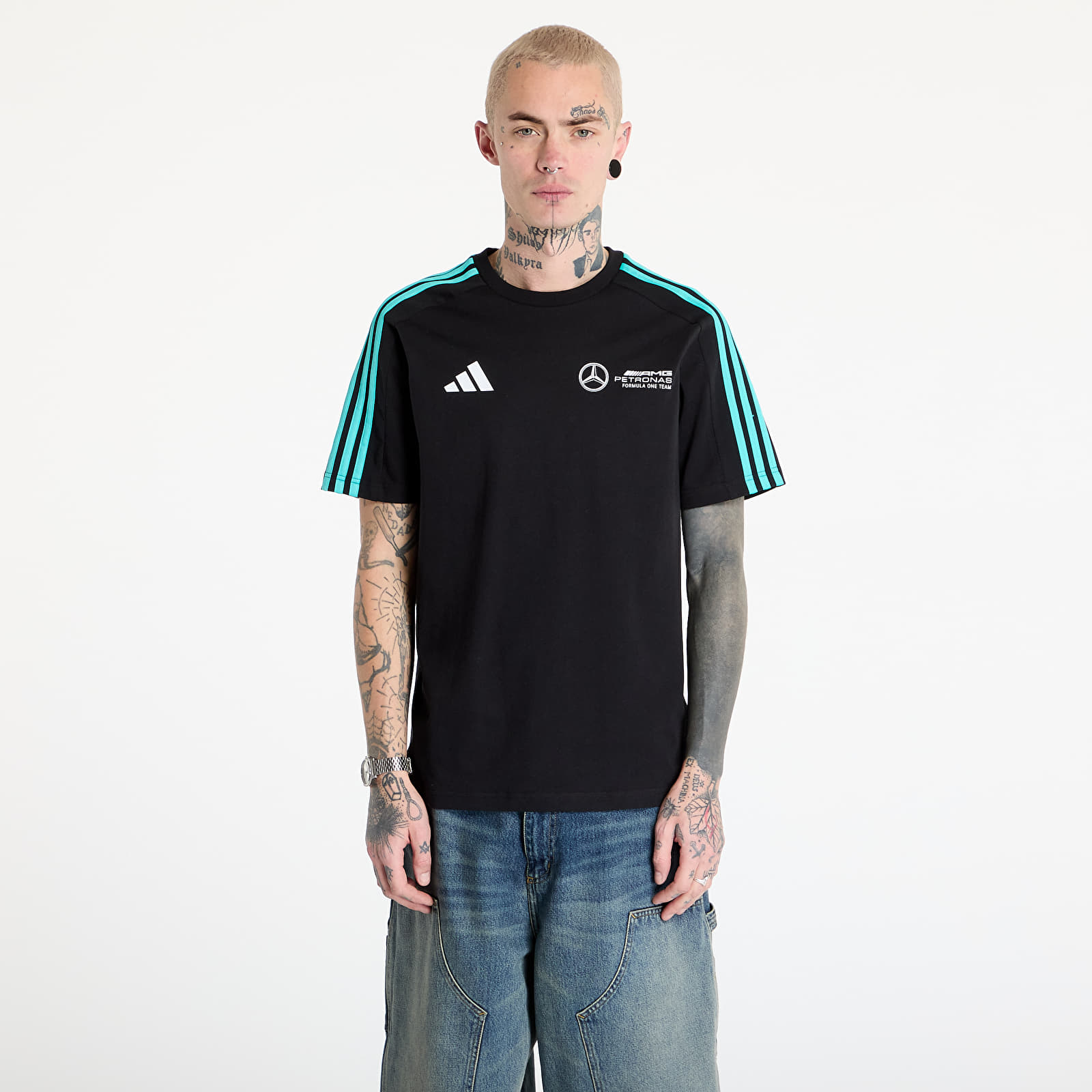 Men's T-shirts adidas x Mercedes Amg Petronas Formula One Team Dna Tee Black/ Black/ White
