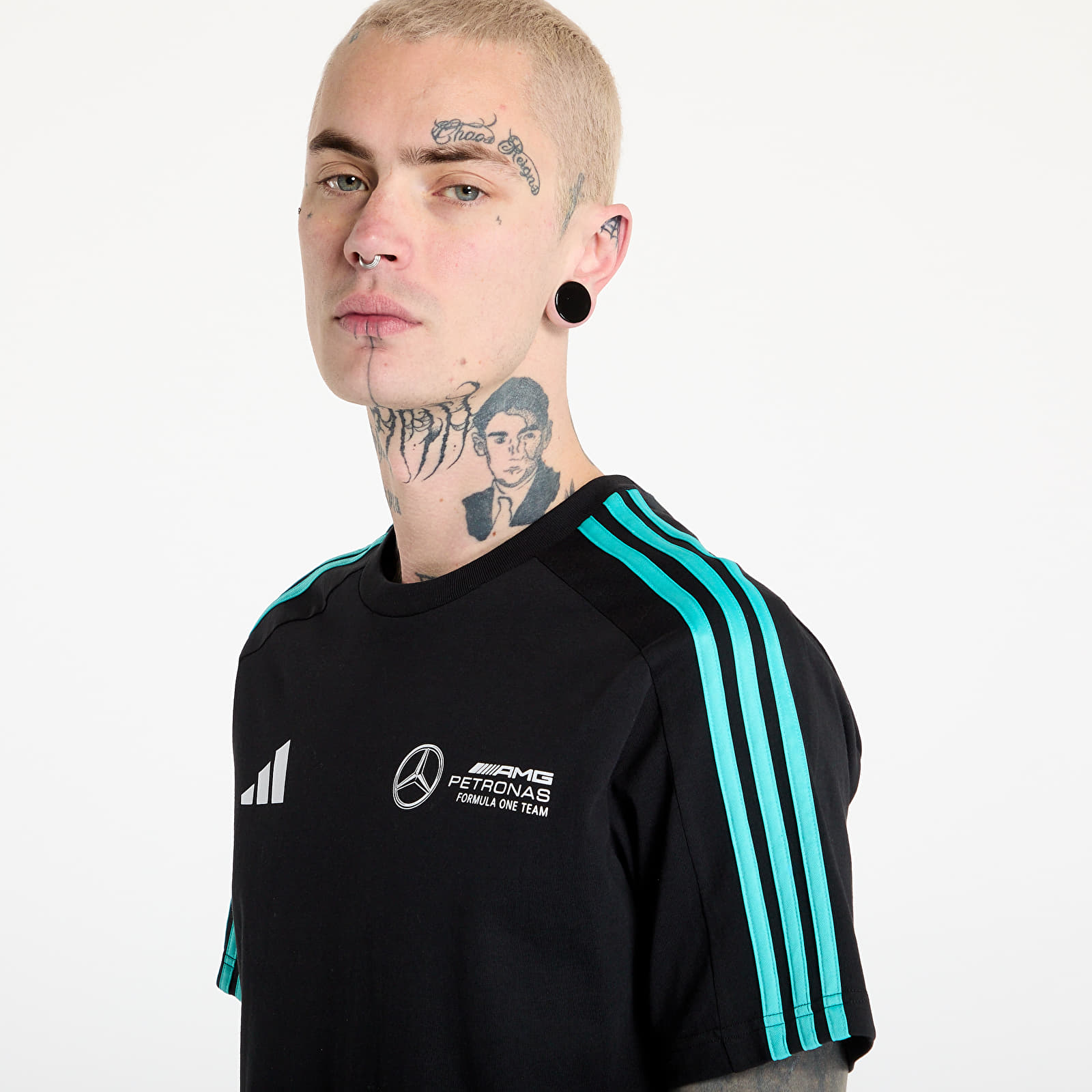 Men's T-shirts adidas x Mercedes Amg Petronas Formula One Team Dna Tee Black/ Black/ White