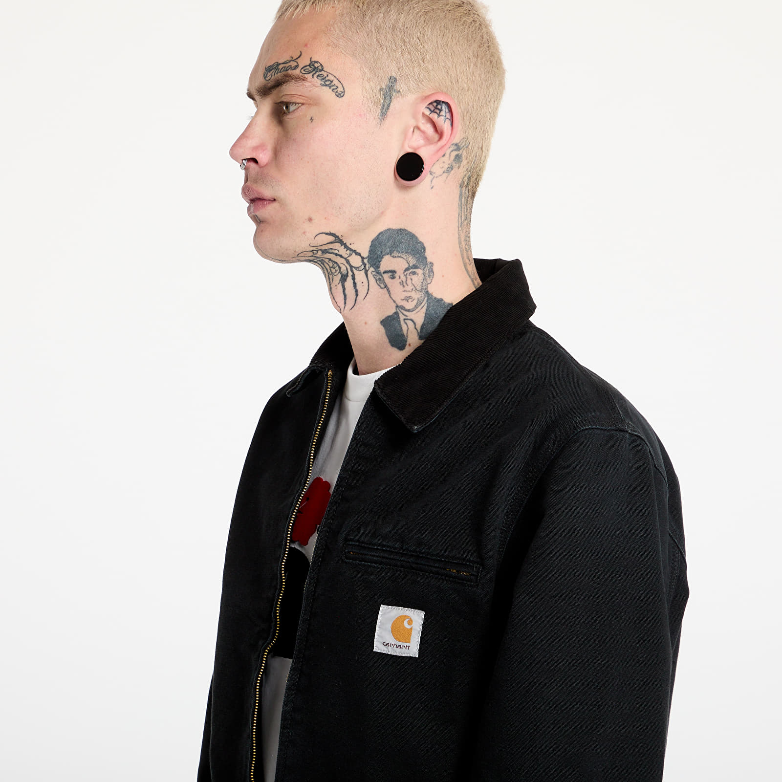 Chaquetas de hombre Carhartt WIP Detroit Jacket UNISEX Black/ Black Stone Canvas