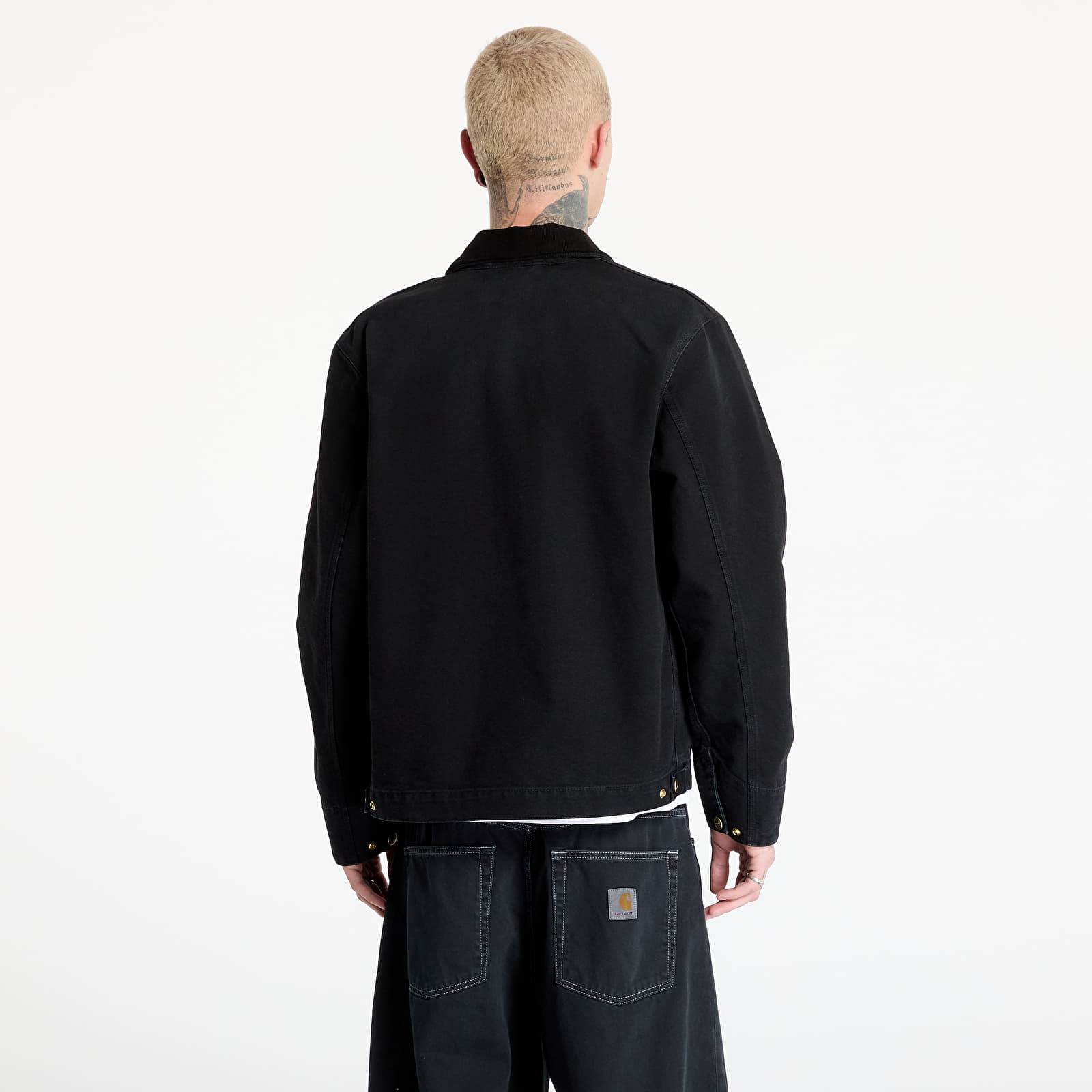 Chaquetas de hombre Carhartt WIP Detroit Jacket UNISEX Black/ Black Stone Canvas