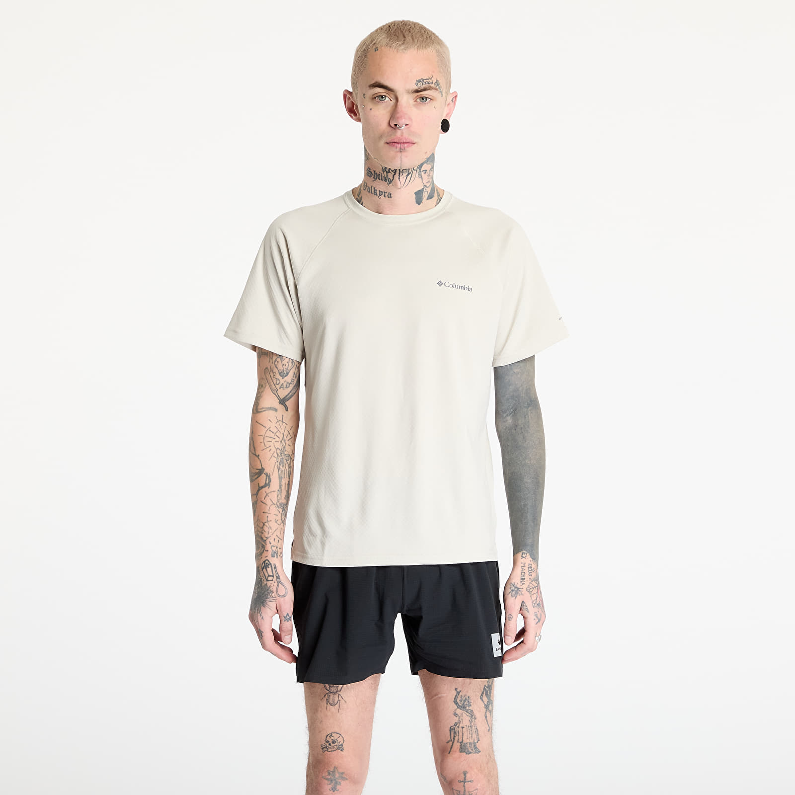 Men's T-shirts Columbia Alpine Chill™ Pro Shortsleeve Crew T-Shirt Dark Stone